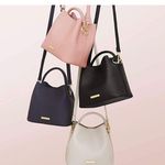 Katie Loxton Pink Vegan Leather SIENNA SLOUCH CROSSBODY Bucket BAG NWOT Photo 11