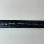 Vintage Leather Shop Women’s Dark Brown Designer Belt with Gold Buckle Size M Black Size M Photo 5