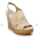 SO Women's Knitted Wedge Sandals Photo 0