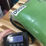 SMYTHE Womens Blazer Jacket 6 Lime Green Linen Leather Elbow Patch Bright Button Photo 6