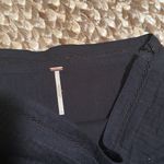 Free People  Black Pintuck Lace Trim Skirt size 4 Photo 5