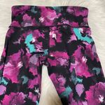 Lululemon Wunder Under hi Rise highwaist Midnight Bloom Black Deep Fuschia Photo 4