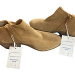 Lucky Brand  Felisie Waterproof Honey Suede Fringe Ankle Boots size 5 M Photo 0