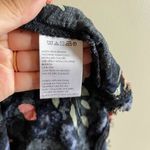 Ecote UO Black Floral Trapeze Clary Godet Trapeze Swing Dress Tie Back S… Photo 4