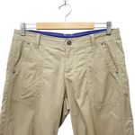 Kuhl Kendra Kapri Capri Pants Size 8 Beige Tan Cropped Hiking Pant Embroidered Photo 4