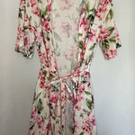 Show Me Your Mumu Show‎ Me Your Mumu “Brie” Robe “Garden of Bloom” White W/Pink Floral Print-OS Photo 0