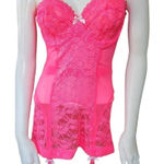 Victoria's Secret  Bright Pink Lace & Mesh Strapless Babydoll (36D) Photo 0