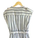 ZARA Women’s Striped Rustic Short Sleeve Romper Photo 9