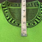 Women’s Casual Short Green Sleeveless Dress Flared Pleated Skirt Size L *READ Size L Photo 10