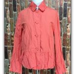 Chico's  Ravishing Ruffles Ramy coral jacket size small Chico’s 0 Photo 1