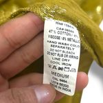 Elan  Olive Green Gold Arrows Tiered Cami Mini Dress - Medium Photo 6