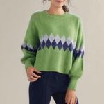 Coco + Carmen Cateline Sweater in Green, Sz L/XL Photo 2