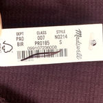 Madewell NWT  Val Waffle-Knit Relaxed V-Neck Top in Deep Purple Photo 5