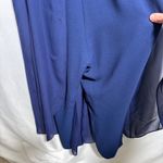 Trina Turk Navy Blue Halter Neck Wide Leg Park Jumpsuit Size 2 $498 Photo 6