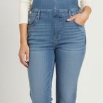 Universal Threads Universal Thread Women's Denim Overall High-Rise Cropped Tapered Blue Sz 16/33R Photo 0