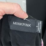 MINKPINK Lost In Paradise Black Floral Printed Blouse Size SMALL Photo 4