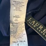 Lauren Ralph Lauren Lace Up Bandeau Swimsuit One Piece Size 6 Navy Blue Photo 8