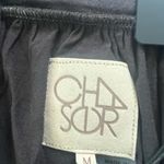 Chaser Black Flutter Sleeve Square Neck Tee Medium Photo 2