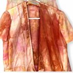 RENE' Ruiz S Set Top Wide Leg Pants Trouser 2 Piece Satin Cropped Blouse LUXURY Pink Photo 2