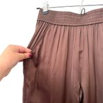 PIPPA THE LABEL Leyla Satin‎ Slim Pant Brown NWT XS Photo 4