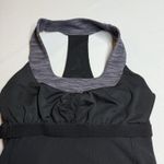 Lululemon Womens Black Space Dye Grey Scoop Neck Racerback Built In Bra Size 4 Photo 9