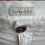 Garnet Hill  Size 16 Pants Crop Capri White Straight Leg Mid Rise Women’s Cotton Photo 2