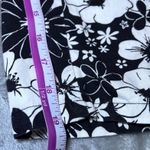 Liz Claiborne Capri Pants Womens 12 Black White Floral Print Cropped Casual Photo 8