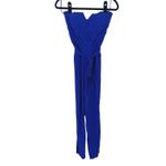 Yumi Kim  Cocktail Strapless Jumpsuit Small Royal Blue Party Occasion Event Glam Photo 2