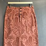Anthropologie  Chino Paisley Maxi Skirt 6 Boho Cottagecore Modest High Waisted Photo 1