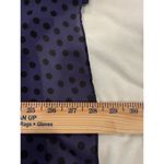 BCBG eneration Long Sleeve Semi Sheer Polka Dot Shirt Purple Women's Size Large Photo 8