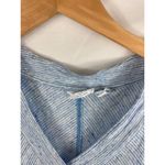 Sigrid Olsen  Linen Striped Sleeveless Top M Photo 3