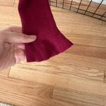 Rachel Parcell last chance EUC -  Raspberry Red Sweater with Ruffle Cuffs Photo 1