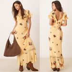 Free People  Dainty Embroidered Floral Bohemian Bali Santa Cruz Maxi Dress Medium Photo 8