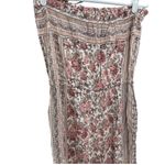 American Eagle  Strapless Floral Paisley Print wide leg cropped Jumpsuit pockets Photo 2