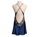Victoria's Secret ✨ Lace Detail Slip Sz Small Navy Chemises✨ Photo 3