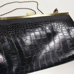 Jessica McClintock Vegan Crocodile Skin Leather Clutch Photo 3