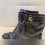 Tamara Mellon Patent Leather Black Ankle Boots Size 38.5 Photo 6