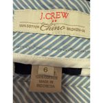 J.Crew Women's Blue Mid Rise Pockets Zip Straight Leg Slim Mini Chino Shorts 6 Photo 3