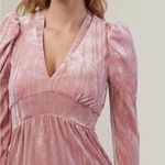 Rachel Parcell  Pink CrinkleVelvet Mini Dress size 4 and 6 Photo 2