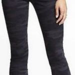 EXPRESS Camo Black Cropped Jeggings Photo 0