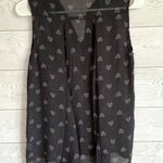 American Eagle Outfitters gray sheer button down sleeveless blouse Size XS Photo 2