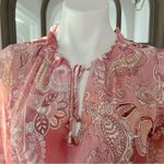 AQUA Chiffon Printed Tiered Maxi Dress, Pink Multi Size S New w/Tag Retail $118 Photo 9