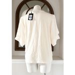 DKNY Elbow Sleeve Knit Top in Egg Nog, Size XL, New w/Tag Retail $69 Photo 4
