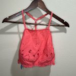 Free People Intimately  June High Neck Bralette Crop Top in Kiss Kiss Photo 3