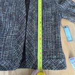 Adrienne Vittadini NEW  Platino Womens Jacket Size 4 Tweed Blazer Wool Fur Cuffs Photo 4
