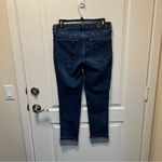 Karl Lagerfeld LIKE NEW Blue Fringe Crop Jeans Size 8 Photo 8