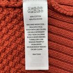 Max Studio  Plus 1X Cardigan Sweater Open Front Pumpkin Orange Waffle Knit Womens Photo 6