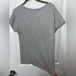 Ambiance Apparel  Gray Scoop Neck Cotton Spandex Short Sleeve Chico Top - Size 1X Photo 3