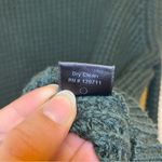 Jenni Kayne  Wool Blend Waffle Knit Turtleneck Sweater in Dark Green Sz Small Photo 8