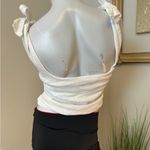 Free People  Women's White Sleeveless Boulevard Tank Top Sz S Photo 2